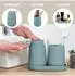 eluno TESERO Bad-Accessoire-Set, 5-tlg., Kunststoff, hellblau (9048900)