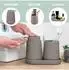 eluno TESERO Bad-Accessoires-Set 5-tlg., Kunststoff, braun (9048700)