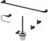VICCO Tauri Badaccessoire-Set, schwarz, 5-teilig, Metall (55566)
