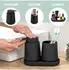 eluno TESERO Badaccessoire-Set 5-tlg. Soft-Touch, schwarz (9015700)