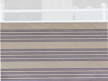 Angerer Balkonbespannung 75cm x 6m Streifen beige