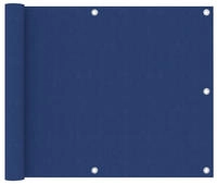 vidaXL Balkon-Sichtschutz Blau 75x400 cm Oxford-Gewebe