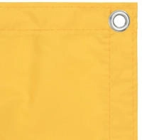 vidaXL Balkon-Sichtschutz Gelb 90x600 cm Oxford-Gewebe
