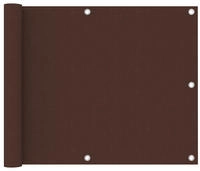 vidaXL Balkon-Sichtschutz Braun 75x600 cm Oxford-Gewebe