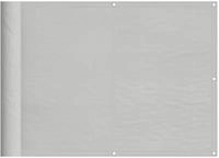 vidaXL Balkon-Sichtschutz Hellgrau 75x300 cm 100 % Polyester-Oxford