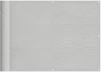 vidaXL Balkon-Sichtschutz Hellgrau 100% Polyester-Oxford (9839.4000000)