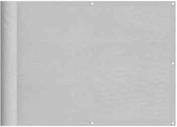 vidaXL Balkon-Sichtschutz Hellgrau Polyester-Oxford (9839.4000002)