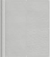 vidaXL Balkon-Sichtschutz Hellgrau 120x400 cm 100 % Polyester-Oxford