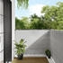 vidaXL Balkon-Sichtschutz Hellgrau 100% Polyester-Oxford (9839.4000015)