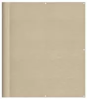 vidaXL Balkon-Sichtschutz Beige 120x700 cm 100 % Polyester-Oxford