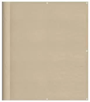 vidaXL Balkon-Sichtschutz Beige 120x700cm 100% Polyester-Oxford (4000186)