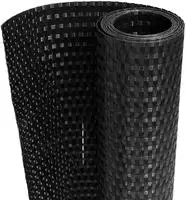vidaXL Balkon-Sichtschutz Schwarz 1000x90 cm Poly Rattan