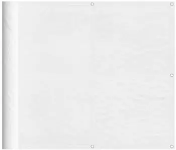 vidaXL Balkon-Sichtschutz 90x1000cm 100% Polyester-Oxford Wei&szlig; (4000097)