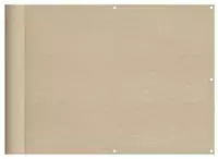 vidaXL Balkon-Sichtschutz Beige 75x1000 cm 100 % Polyester-Oxford