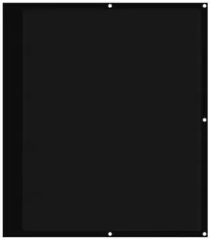 vidaXL Balkon-Sichtschutz 120x1000cm 100% Oxford-Polyester, Schwarz