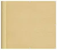 vidaXL Balkonsichtschutz Sandfarben 90x300 cm 100 % Polyester-Oxford