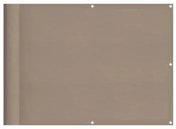 vidaXL Balkon-Sichtschutz Taupe 75x800cm 100% Oxford-Polyester