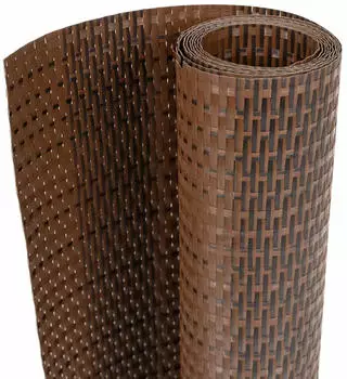 vidaXL Balkon-Sichtschutz Braun/Schwarz 500x90cm Poly Rattan (156257)