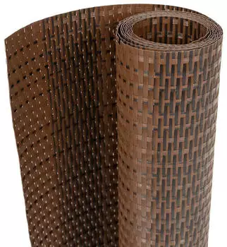 vidaXL Balkon-Sichtschutz Braun/Schwarz 400x100cm Poly Rattan (156255)