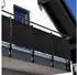 NYVI Privafence Balkon Sichtschutz Polyrattan 500x90cm Schwarz