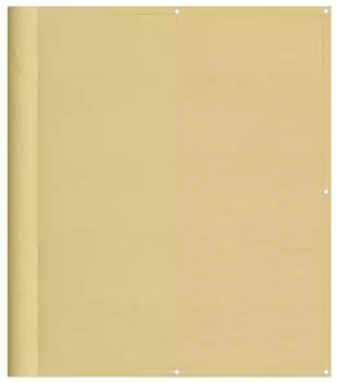 vidaXL Balkon-Sichtschutz Sandfarben 120x600cm 100% Polyester-Oxford (4000038)