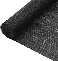 vidaXL Zaunblende Schwarz 1,8x50 m HDPE 75 g/m&sup2;
