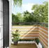 vidaXL Balkon-Sichtschutz Gelb/Weiß Gestreift 75x800cm (42002040)