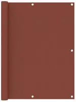 vidaXL Balkon-Sichtschutz Terrakotta-Rot 120x500 cm Oxford-Gewebe