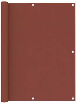 vidaXL Balkon-Sichtschutz Terrakotta 120x500cm Oxford-Gewebe