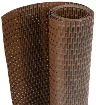 vidaXL Balkon-Sichtschutz Braun/Schwarz 300x80cm Poly Rattan (156250)