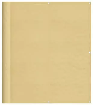 vidaXL Balkon-Sichtschutz 120x1000cm 100% Oxford-Polyester Sandfarben (4000041)