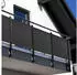 NYVI Privafence Balkon Sichtschutz Polyrattan 500x90cm Anthrazit