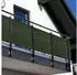 NYVI Privafence Balkon Sichtschutz Polyrattan 90x300cm Grün, Metallösen