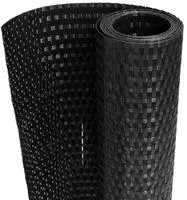 vidaXL Balkon-Sichtschutz Schwarz 500x100 cm Poly Rattan