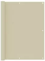 vidaXL Balkon-Sichtschutz Creme 120x300 cm Oxford-Gewebe