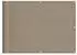 vidaXL Balkon-Sichtschutz Polyester-Oxford Taupe 75x700cm (4000235)