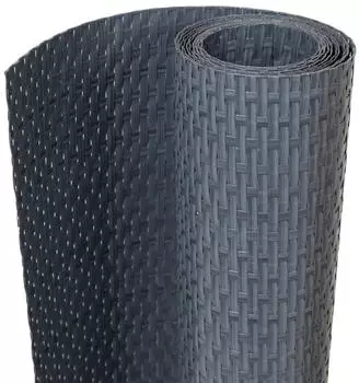 vidaXL Balkon-Sichtschutz Poly Rattan Anthrazit 600x90cm (156245)