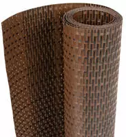 vidaXL Balkon-Sichtschutz Braun und Schwarz 300x100 cm Poly Rattan