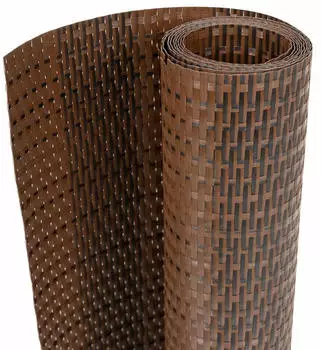 vidaXL Balkon-Sichtschutz Poly Rattan Braun/Schwarz 300x100cm (156252)