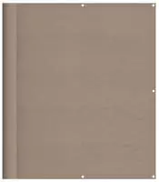vidaXL Balkon-Sichtschutz Taupe 120x700 cm 100 % Polyester-Oxford
