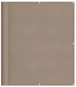 vidaXL Balkon-Sichtschutz Taupe 120x700cm 100% Oxford-Polyester