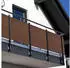 NYVI Privafence Balkon Sichtschutz Polyrattan 100x500cm Honig mit Metallösen