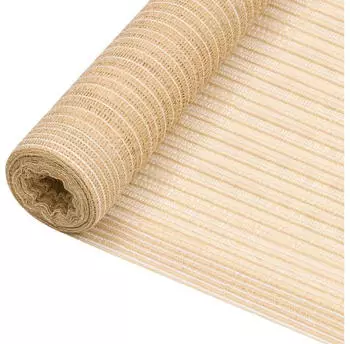 vidaXL Sichtschutznetz Beige 1,2x10m HDPE 195g/m&sup2;