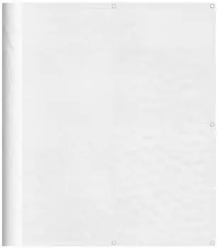 vidaXL Balkon-Sichtschutz 120x800cm 100% Polyester-Oxford Wei&szlig; (4000103)