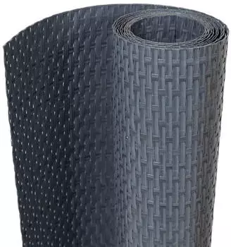 vidaXL Balkon-Sichtschutz Poly Rattan Anthrazit 500x80cm (156241)
