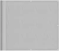 vidaXL Balkon-Sichtschutz Hellgrau 90x300 cm 100 % Polyester-Oxford