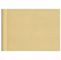 vidaXL Balkonsichtschutz Sandfarben 75x300 cm 100 % Polyester-Oxford