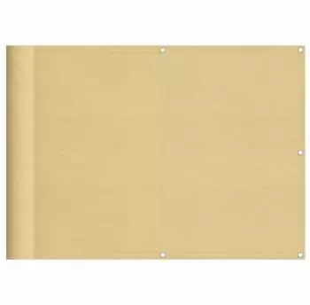 vidaXL Balkonsichtschutz Sandfarben 75x300cm 100% Polyester-Oxford (4000021)