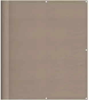 vidaXL Balkon Sichtschutz Taupe 120x1000cm 100% Oxford-Polyester (4000251)