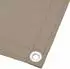 vidaXL Balkon Sichtschutz Taupe 120x1000cm 100% Oxford-Polyester (4000251)